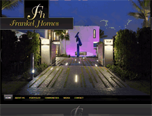 Tablet Screenshot of frankelestatehomes.com